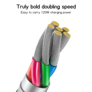 120W 6A Super Fast Charge USB Type C Cable