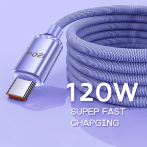 120W 6A Super Fast Charge USB Type C Cable