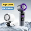 6000mAh Mini Turbo Fan with Light, 100-Speed Digital Display - Image 6