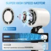 6000mAh Mini Turbo Fan with Light, 100-Speed Digital Display - Image 4
