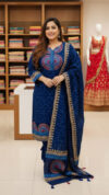 Block Print Three Piece সাদা কালার - Image 5