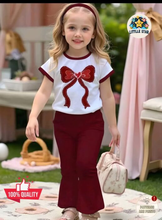 WhatsApp Image 2026-05-07 at 11.38.06 AM girls long pant cotton soft - Image 1